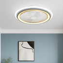 Modern silent ceiling light with fan and remote control