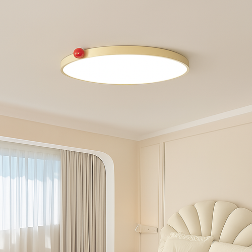 Ultra slim modern ceiling light with minimalist design for elegant interiors - vue 6 sur 12