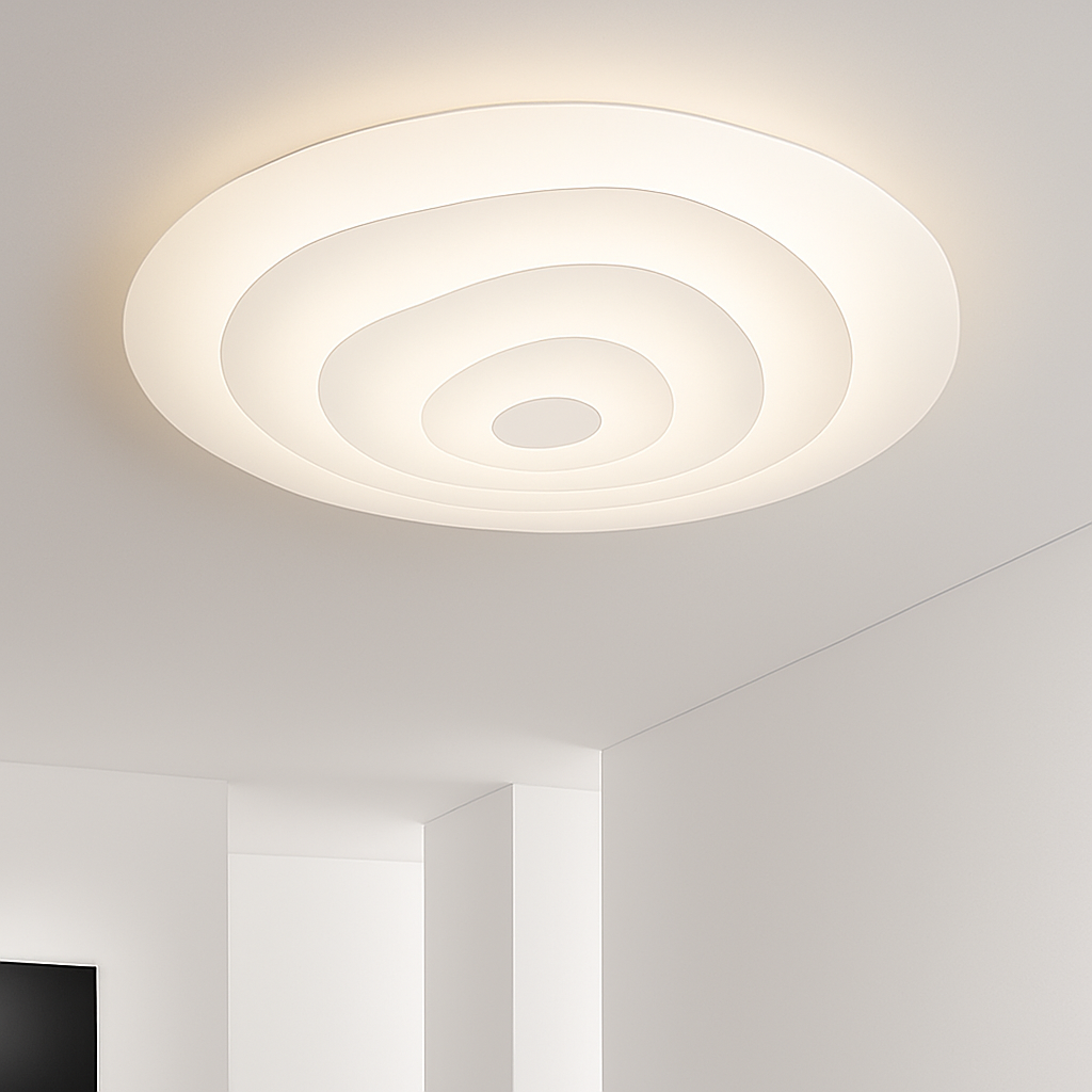 plafonnier multicouche design en forme irrégulière originale - vue 7 sur 9