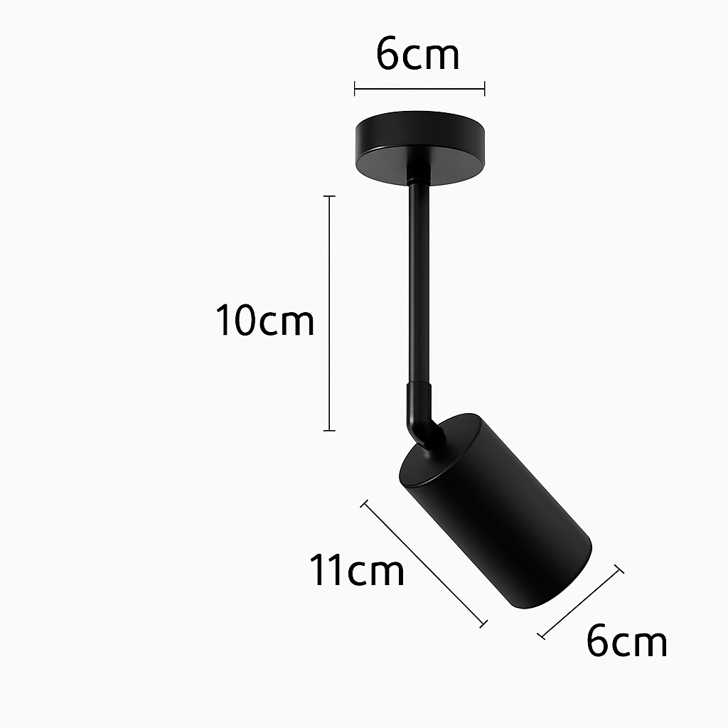 Plafonnier nordique doré et noir