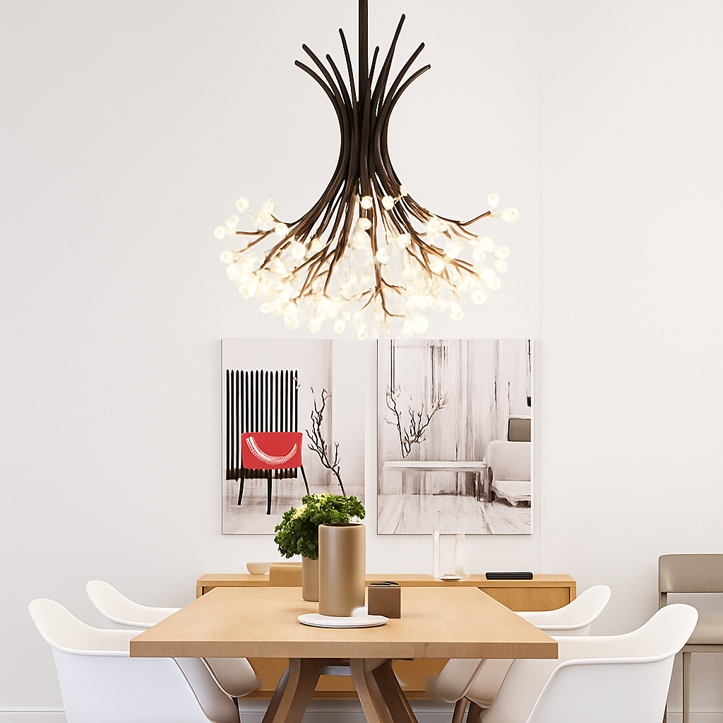 plafonnier nordique post-moderne en forme de pissenlit décoratif d'intérieur - vue 5 sur 11