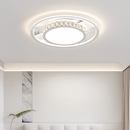 plafonnier nordique post-moderne luxueux en cristal simple