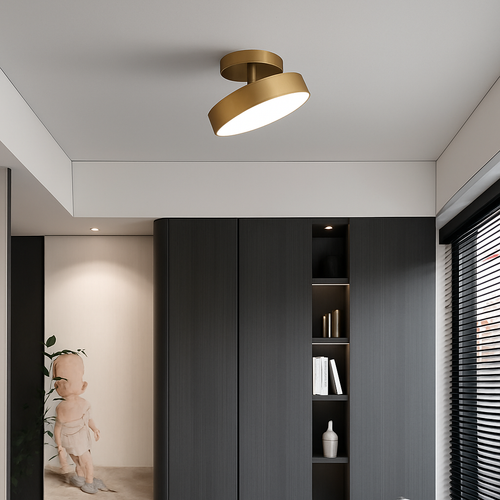 plafonnier nordique simple rond led éclairage lustre