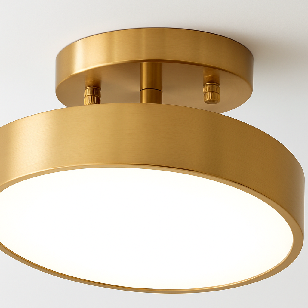 plafonnier nordique simple rond led éclairage lustre - vue 7 sur 12