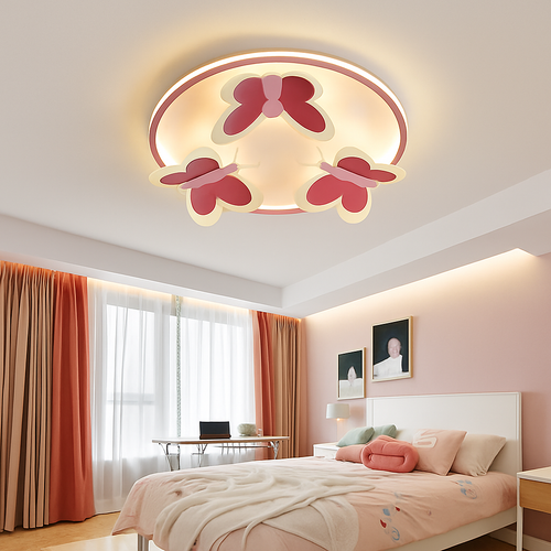 plafonnier papillon décoratif pour enfants lampes créatives d'intérieur