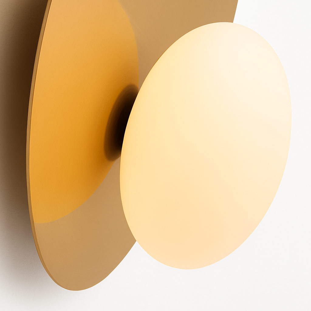 plafonnier rond en métal moderne pour - vue 7 sur 10