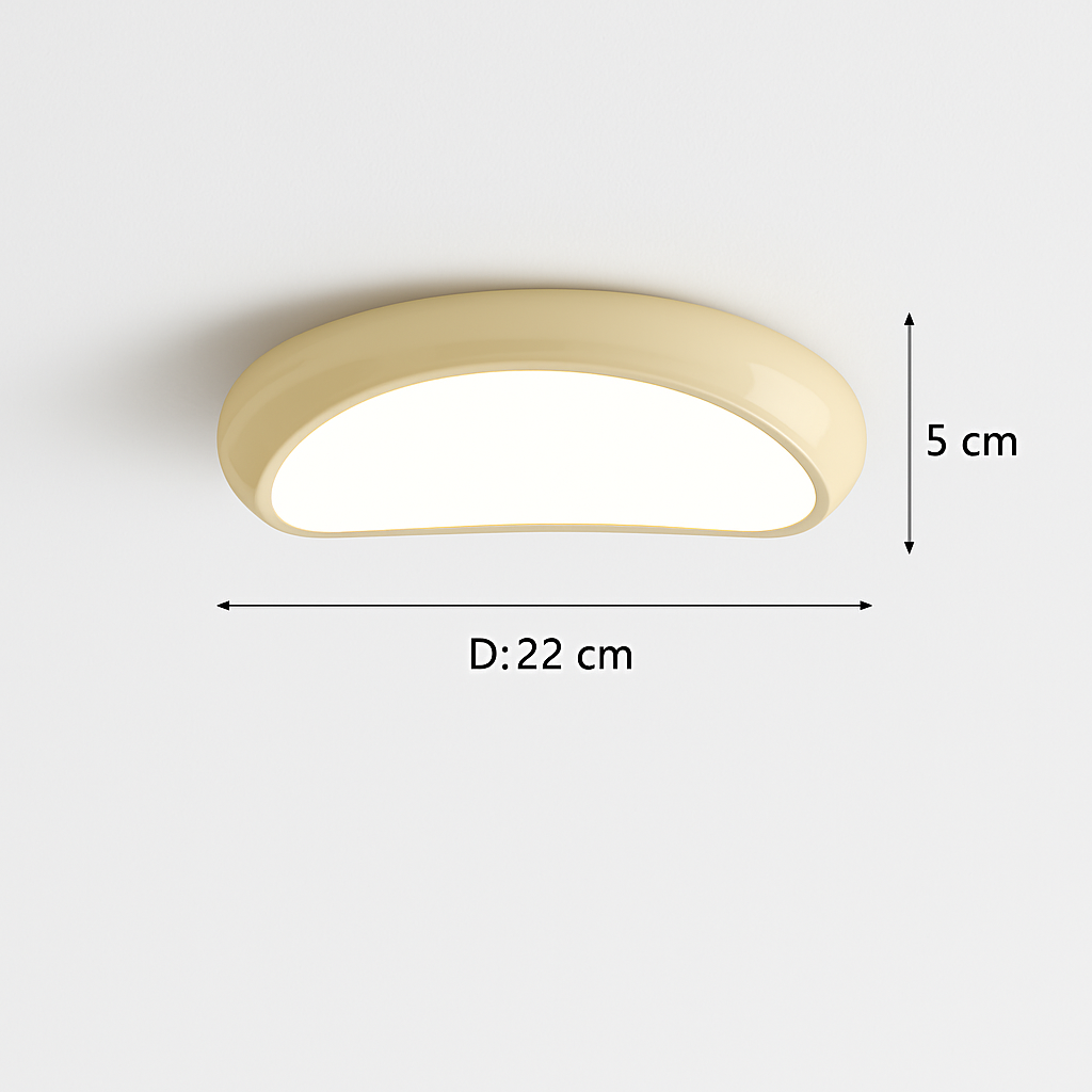 Modern minimalist round Nordic ceiling light - vue 11 sur 29