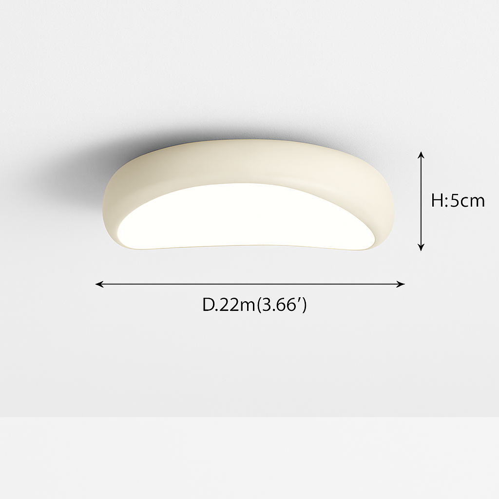 Modern minimalist round Nordic ceiling light - vue 12 sur 29