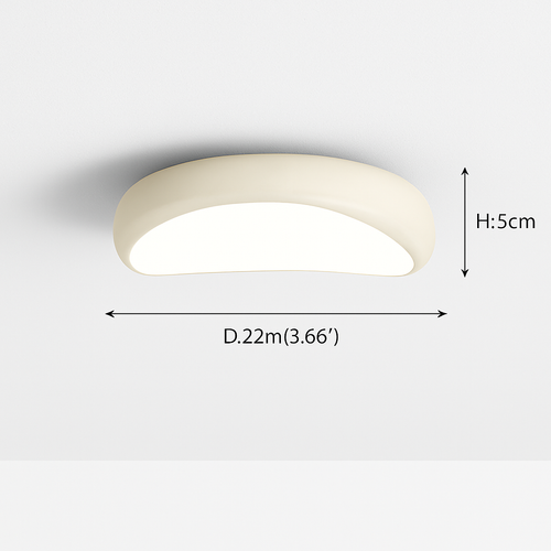 Modern minimalist round Nordic ceiling light - vue 12 sur 29