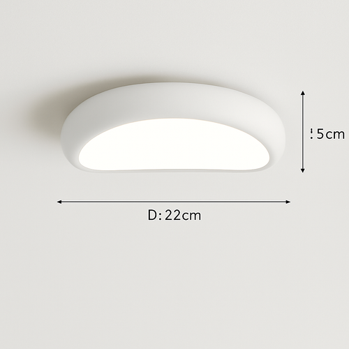 Modern minimalist round Nordic ceiling light - vue 13 sur 29
