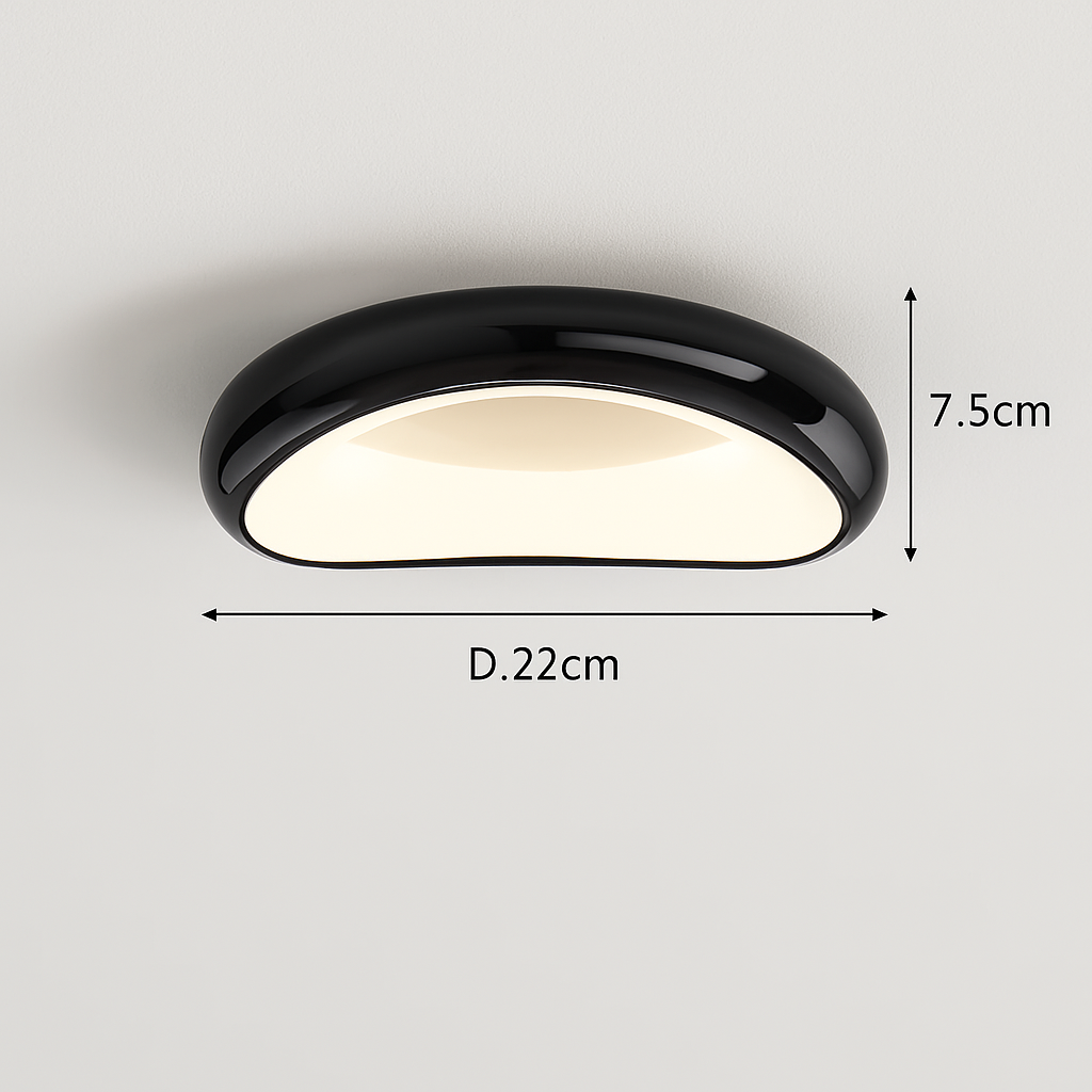 Modern minimalist round Nordic ceiling light - vue 14 sur 29