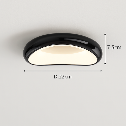 Modern minimalist round Nordic ceiling light - vue 14 sur 29