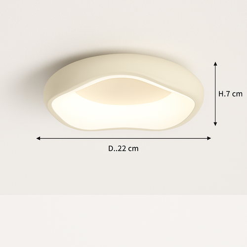 Modern minimalist round Nordic ceiling light - vue 15 sur 29