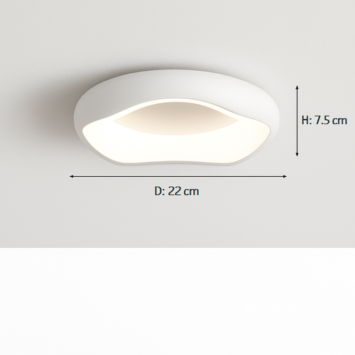 Modern minimalist round Nordic ceiling light - vue 16 sur 29