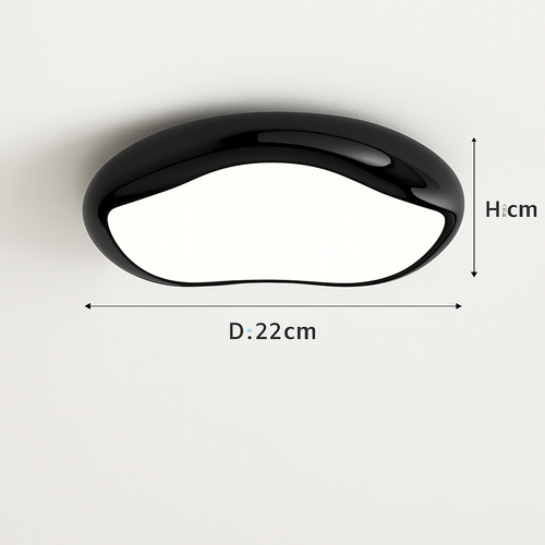 Modern minimalist round Nordic ceiling light - vue 18 sur 29
