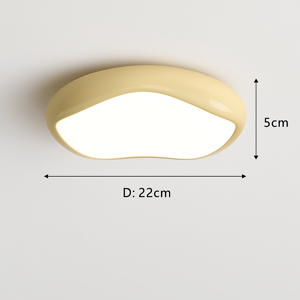 Modern minimalist round Nordic ceiling light - vue 19 sur 29