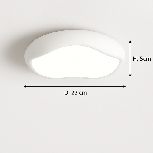 Modern minimalist round Nordic ceiling light - vue 21 sur 29