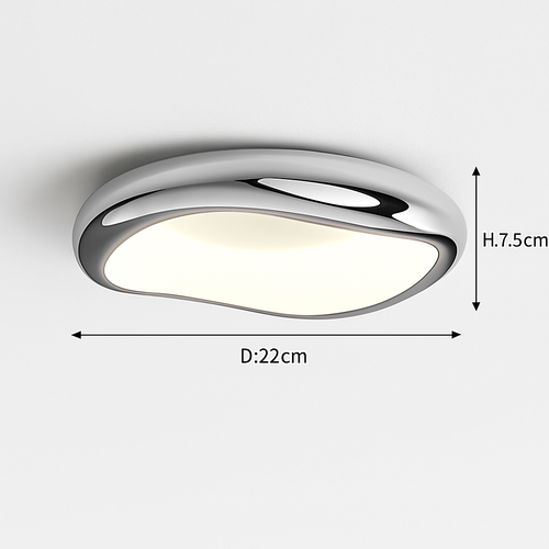 Modern minimalist round Nordic ceiling light - vue 22 sur 29