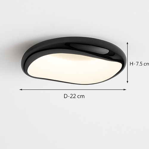 Modern minimalist round Nordic ceiling light - vue 23 sur 29