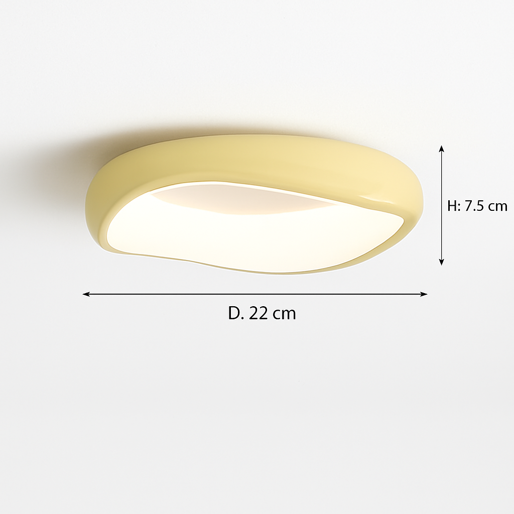 Modern minimalist round Nordic ceiling light - vue 24 sur 29