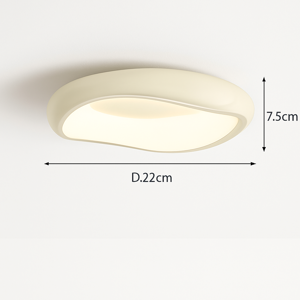 Modern minimalist round Nordic ceiling light - vue 25 sur 29