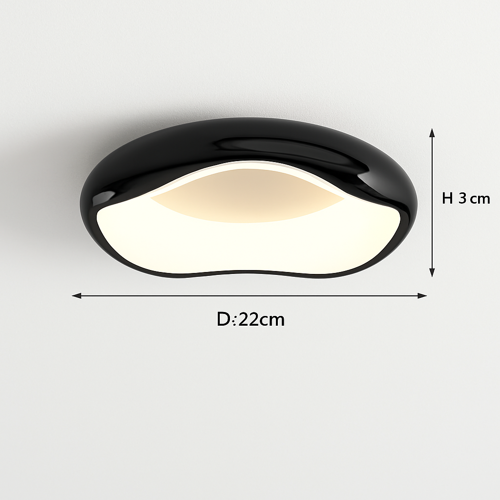 Modern minimalist round Nordic ceiling light - vue 28 sur 29