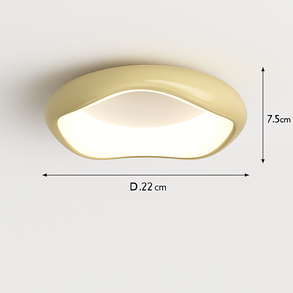 Modern minimalist round Nordic ceiling light - vue 29 sur 29