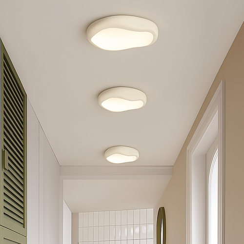 Modern minimalist round Nordic ceiling light - vue 4 sur 29