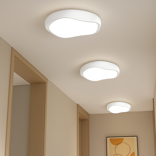 Modern minimalist round Nordic ceiling light - vue 5 sur 29