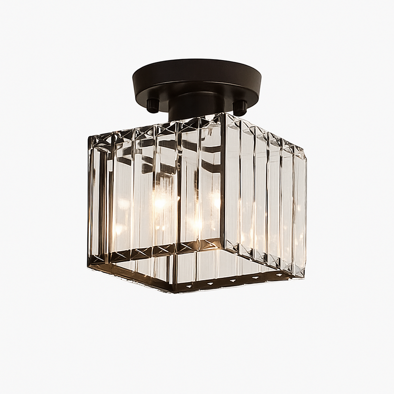 Plafonnier rond ou carré en cristal de verre Luxury