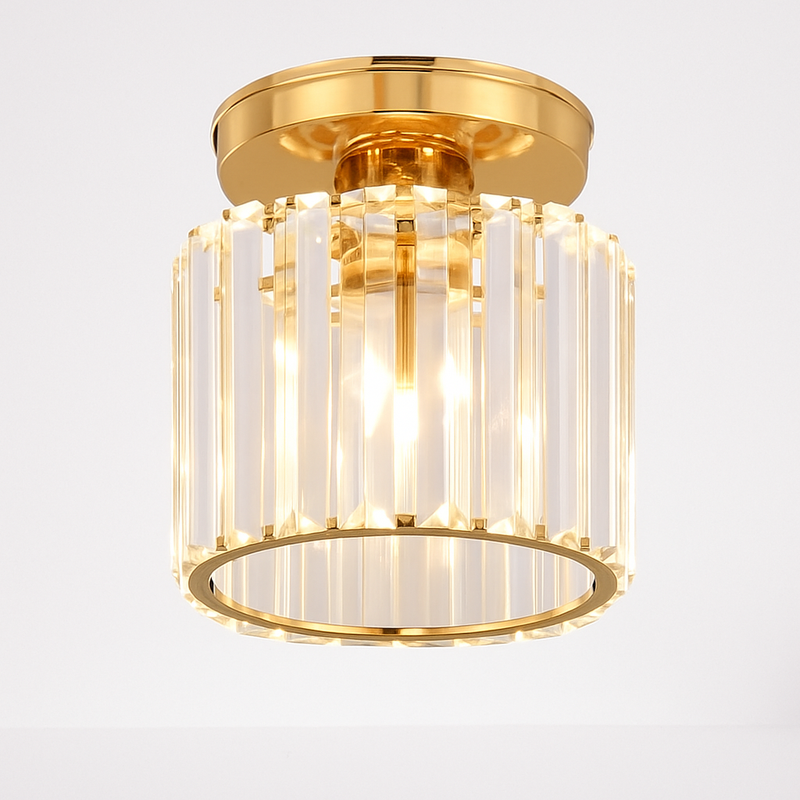 Plafonnier rond ou carré en cristal de verre Luxury