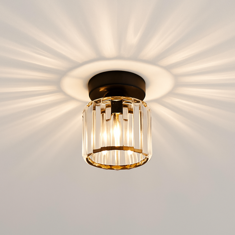 Plafonnier rond ou carré en cristal de verre Luxury