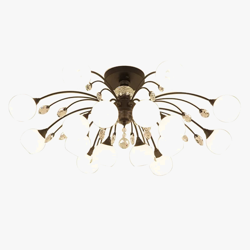 Plafonnier Salon Phare Lumière Luxe Cristal Chambre Lumière Lampes