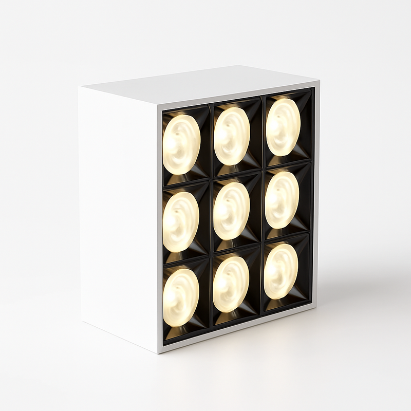 plafonnier spot monté en surface à intensité variable led spot cob