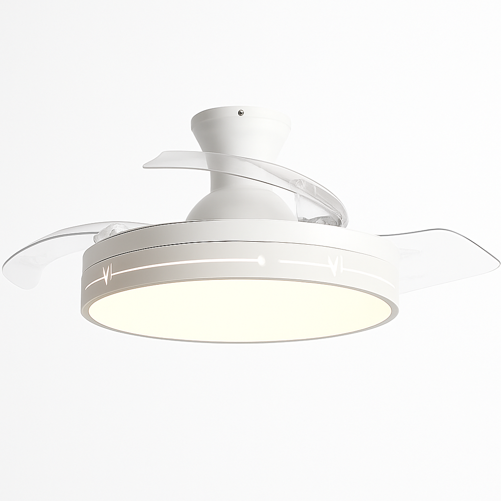 Ceiling fan light with LED for restaurant and indoor space