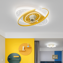 360-degree oscillating ceiling fan light with silent LED