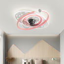 360-degree oscillating ceiling fan light with silent LED