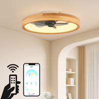 led ceiling fan with timer, remote control, and reversible blades