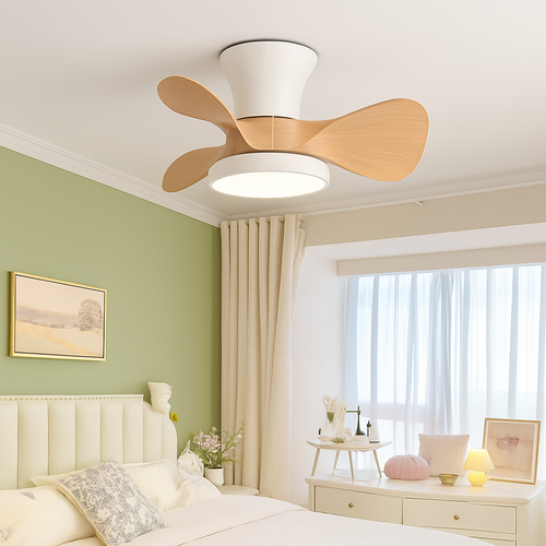 Remote control ceiling fan light for children's room - vue 3 sur 14