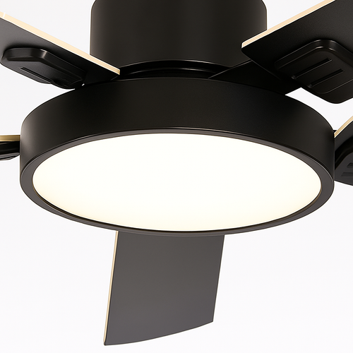 plafonnier vintage avec ventilateur led et télécommande