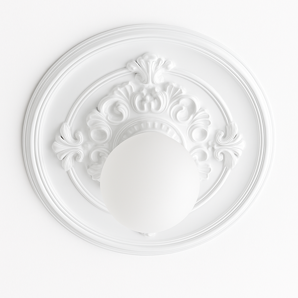 plafonnier vintage français simple moderne avec éclairage sculpté - vue 7 sur 8
