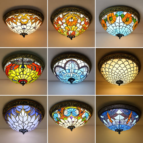 plafonnier vintage style art déco pour éclairage intérieur - vue 3 sur 14