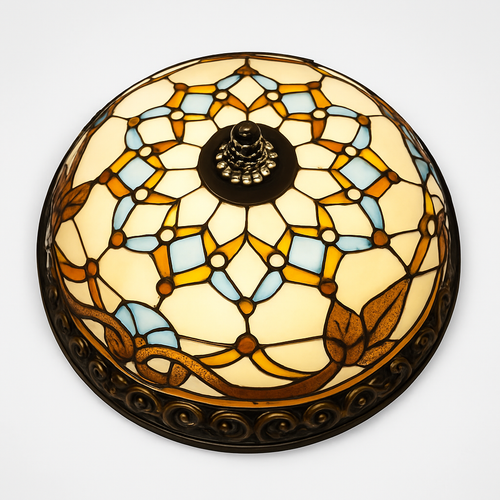 plafonnier vintage style art déco pour éclairage intérieur - vue 9 sur 14