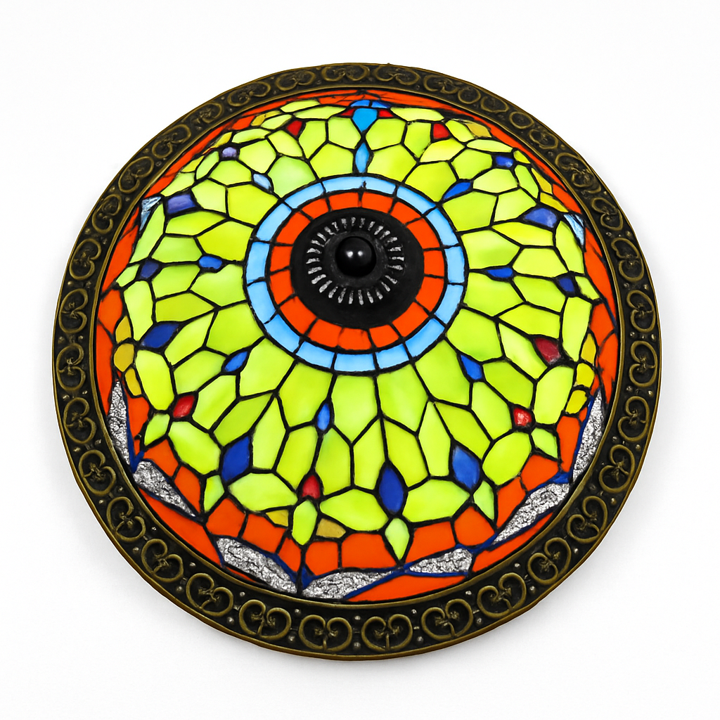 plafonnier vintage style art déco pour éclairage intérieur - vue 9 sur 14