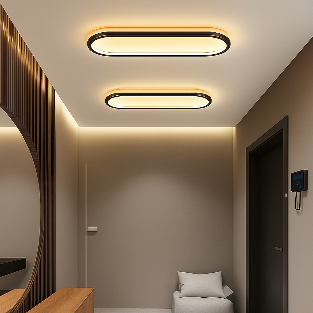 plafonniers annulaires nordiques leds modernes pour restaurant de cuisine - vue 4 sur 18