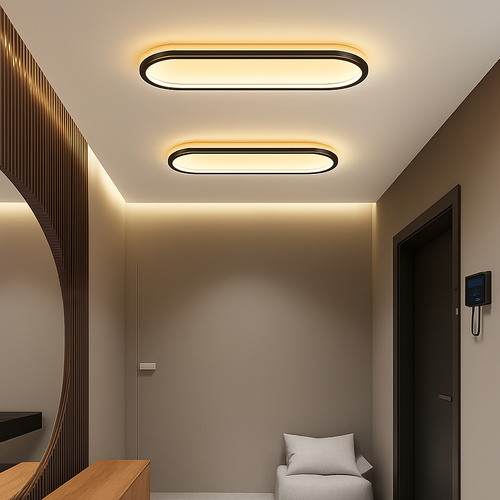 plafonniers annulaires nordiques leds modernes pour restaurant de cuisine - vue 5 sur 18