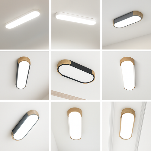 Plafonniers en bois décoratif télécommande panneaux - vue 7 sur 15