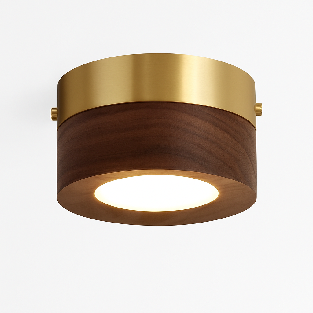 plafonniers en noyer et frêne avec led pour éclairage intérieur - vue 6 sur 10