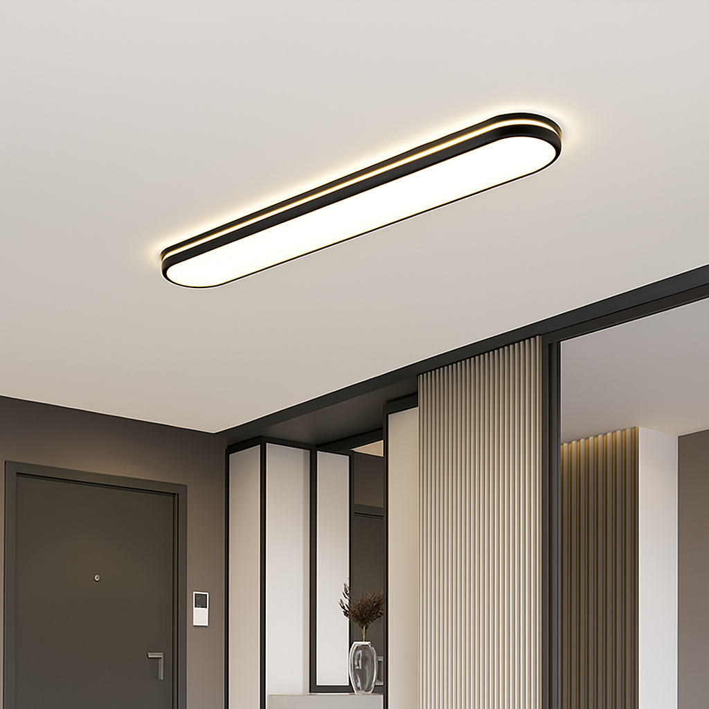 plafonniers led encastrés allée couloir spectre complet protection des yeux - vue 3 sur 18