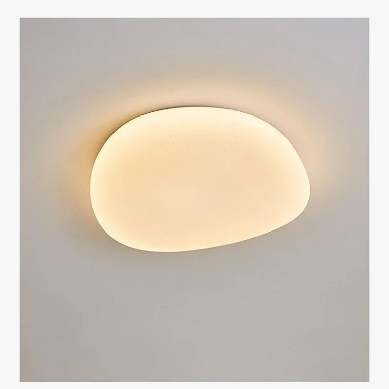 plafonniers led modernes nordiques en forme de galets pour intérieur